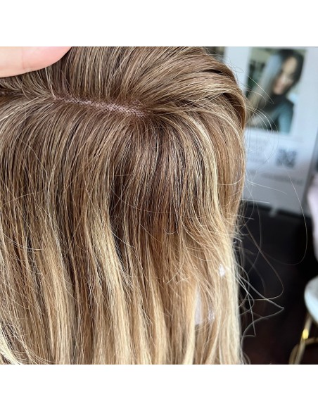 "Lio 6D "- Mini topper z włosów naturalnych  45 cm