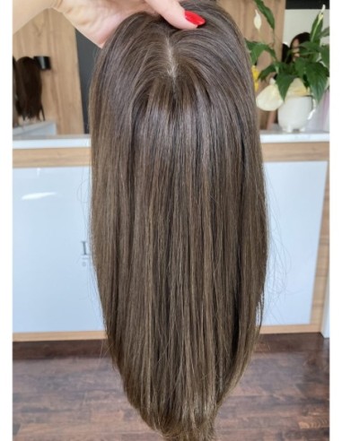 "MIRA 45 cm" TOPPER Z WŁOSÓW NATURALNYCH