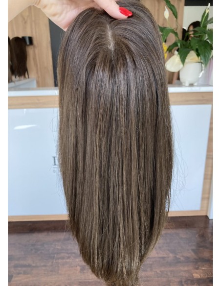"MIRA 45 cm" TOPPER Z WŁOSÓW NATURALNYCH