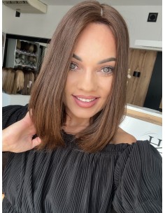 "ALICE 35 CM" TOPPER Z WŁOSÓW NATURALNYCH  SŁOWIAŃSKICH