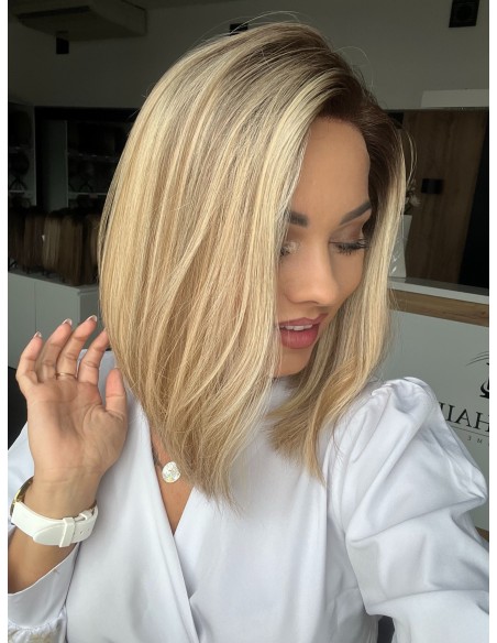 MILENA 35  LACE FRONT PERUKA Z WŁOSÓW NATURALNYCH  PREMIUM   "S"