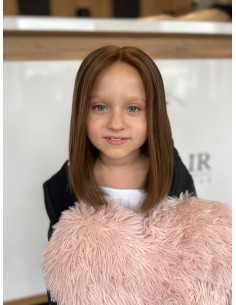 Peruka dziecięca z włosów naturalnych – ombre, lace front