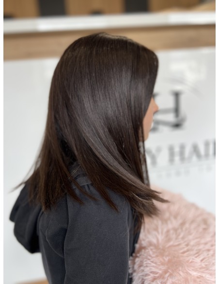 Peruka dziecięca z włosów naturalnych – ombre, lace front
