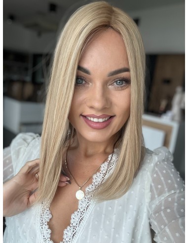 Topper Wilma 35 cm – baleyage blond, włosy naturalne