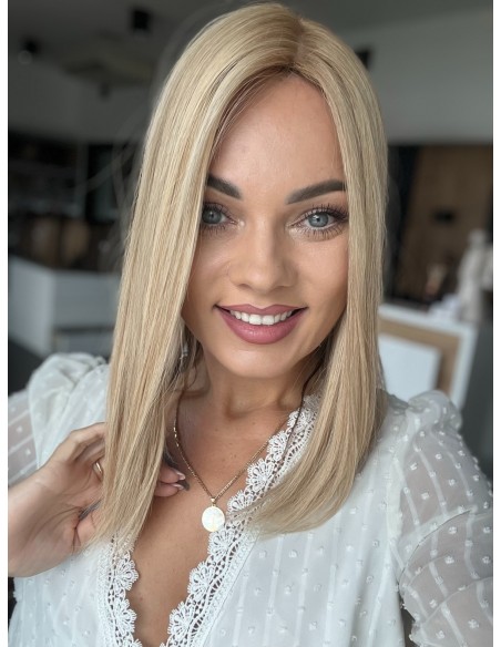 Topper Wilma 35 cm – baleyage blond, włosy naturalne