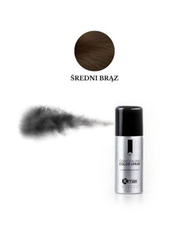 Kmax Spray Maskujący Przerzedzenia Włosów 100ml-średni brąz