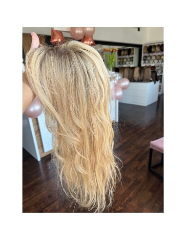 SELENE K14-45CM- BLOND TOPPER Z WŁOSÓW NATURALNYCH