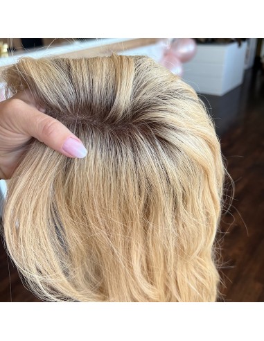 SELENE K14-45CM- BLOND TOPPER Z WŁOSÓW NATURALNYCH