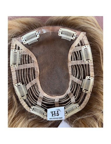 SELENE K14-45CM- BLOND TOPPER Z WŁOSÓW NATURALNYCH