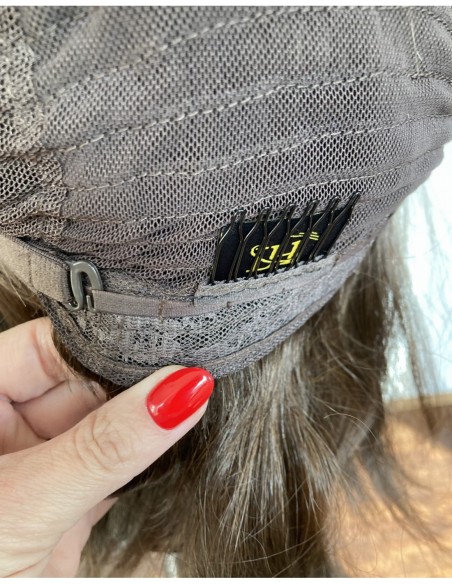 NILA 35 CM Z GRZYWKĄ "M" -PERUKA Z WŁOSÓW NATURALNYCH