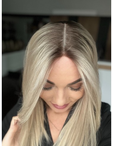 ANIA 45 CM PREMIUM "M"-PERUKA LACE FRONT Z WŁOSÓW NATURALNYCH+MIKROSKÓRA ANIA 45 CM PREMIUM "M"-PERUKA LACE FRONT Z WŁOSÓW NATURALNYCH+MIKROSKÓRA
