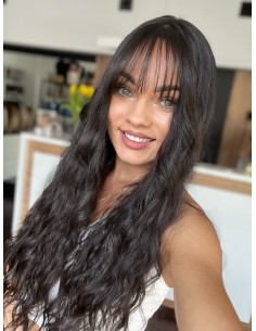 INA 70 CM" TOPPER Z WŁOSÓW NATURALNYCH  FALOWANYCH 2