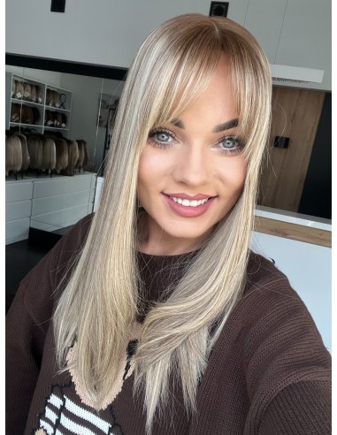 ROSA 45 CM TOPPER Z WŁOSÓW NATURALNYCH