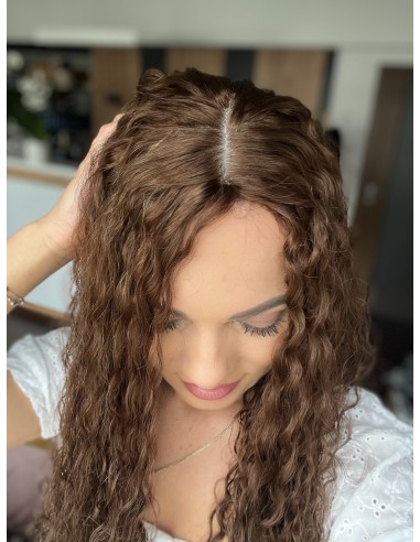 MAYA 45-50 TOPPER Z WŁOSÓW NATURALNYCH  KRĘCONYCH