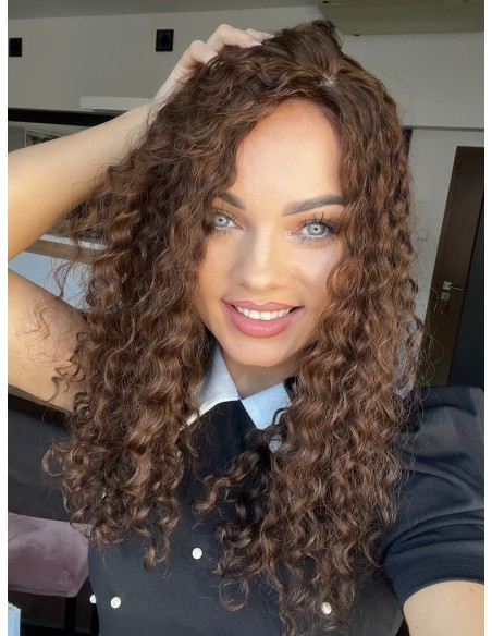 MAYA 45-50 TOPPER Z WŁOSÓW NATURALNYCH  KRĘCONYCH