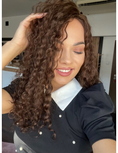 MAYA 45-50 TOPPER Z WŁOSÓW NATURALNYCH  KRĘCONYCH