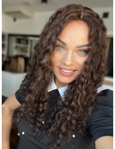 NILA 45-50 TOPPER Z WŁOSÓW NATURALNYCH  KRĘCONYCH