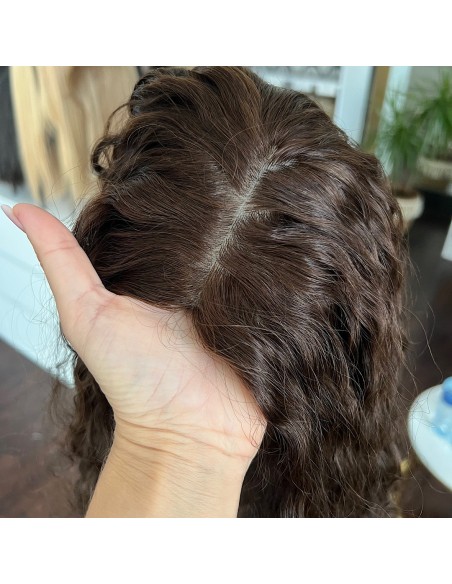 NILA 45-50 TOPPER Z WŁOSÓW NATURALNYCH  KRĘCONYCH