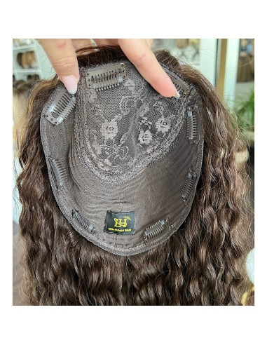 NILA 45-50 TOPPER Z WŁOSÓW NATURALNYCH  KRĘCONYCH