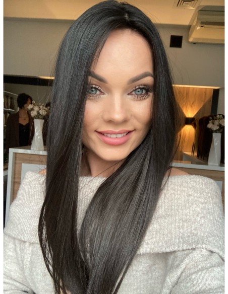 Ina 45-50 cm Topper z włosów naturalnych