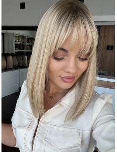 AIDA 35-40 CM GP TOPPER Z WŁOSÓW NATURALNYCH PREMIUM 2