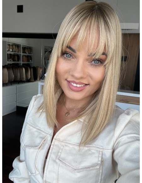 AIDA 35-40 CM GP TOPPER Z WŁOSÓW NATURALNYCH PREMIUM