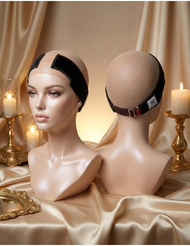 Opaska welurowa pod perukę lace front-ciemny brąz