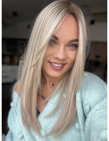 "ANIA  45-50 PREMIUM"-TOPPER Z WŁOSÓW NATURALNYCH