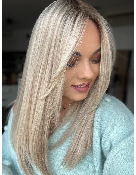 "ANIA  45-50 PREMIUM"-TOPPER Z WŁOSÓW NATURALNYCH