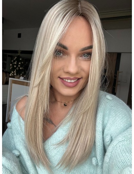 "ANIA  45-50 PREMIUM"-TOPPER Z WŁOSÓW NATURALNYCH