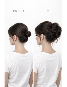 Gumka z włosów naturalnych bardzo ciemny brąz 1B