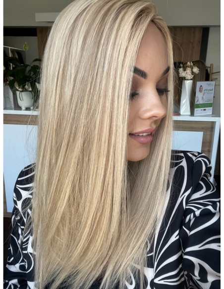 Topper Wilma 45–50 cm – baleyage blond, włosy naturalne