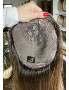 COCO-40-45 CM Z GRZYWKĄ TOPPER Z WŁOSÓW NATURALNYCH 2