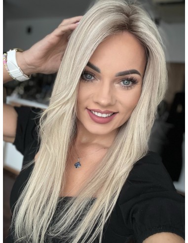 NAYA 01BL-55 CM- TOPPER Z WŁOSÓW NATURALNYCH