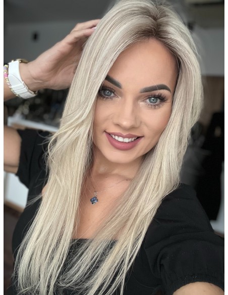 NAYA 01BL-55 CM- TOPPER Z WŁOSÓW NATURALNYCH