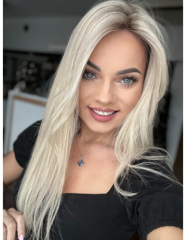 NAYA 01BL-55 CM- TOPPER Z WŁOSÓW NATURALNYCH