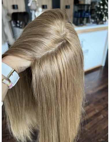 ALICE 35 CM  TOPPER Z WŁOSÓW NATURALNYCH  SŁOWIAŃSKICH