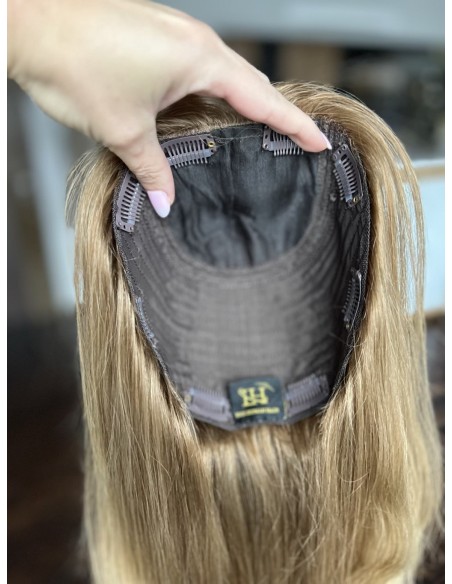 ALICE 35 CM  TOPPER Z WŁOSÓW NATURALNYCH  SŁOWIAŃSKICH