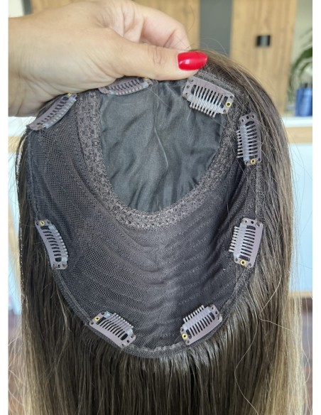 GABI 55-60 CM-DŁUGI TOPPER Z WŁOSÓW NATURALNYCH-PREMIUM