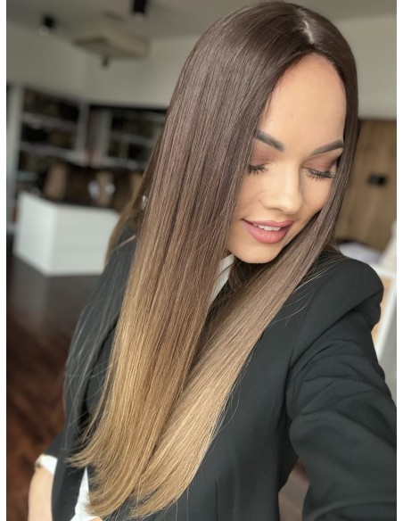 GABI 55-60 CM-DŁUGI TOPPER Z WŁOSÓW NATURALNYCH-PREMIUM