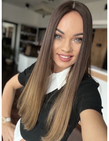 GABI 55-60 CM-DŁUGI TOPPER Z WŁOSÓW NATURALNYCH-PREMIUM