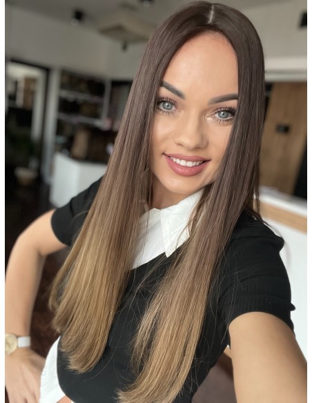 GABI 55-60 CM-DŁUGI TOPPER Z WŁOSÓW NATURALNYCH-PREMIUM