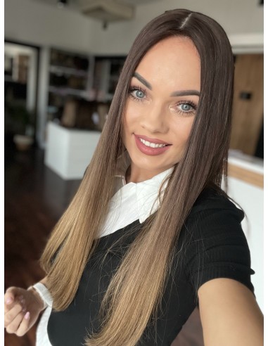 GABI 55-60 CM-DŁUGI TOPPER Z WŁOSÓW NATURALNYCH-PREMIUM