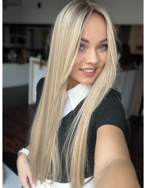 "ANIA 70 CM PREMIUM"-TOPPER Z WŁOSÓW NATURALNYCH PREMIUM 2