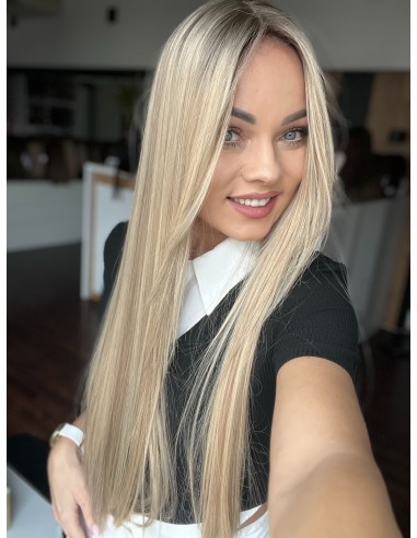 "ANIA 70 CM PREMIUM"-TOPPER Z WŁOSÓW NATURALNYCH PREMIUM