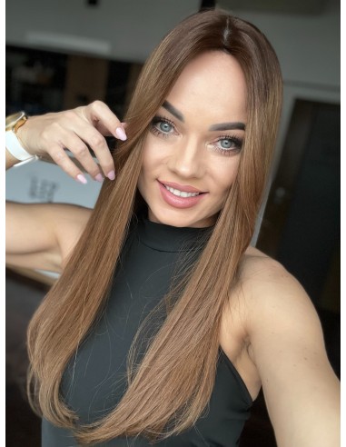 "JUSTI 55 CM" DŁUGI TOPPER Z WŁOSÓW NATURALNYCH