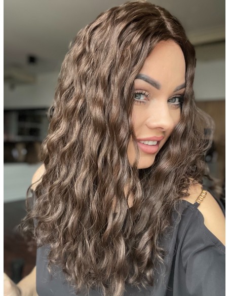 MAYA 45-50 TOPPER Z WŁOSÓW NATURALNYCH  FALOWANYCH