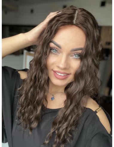 MAYA 45-50 TOPPER Z WŁOSÓW NATURALNYCH  FALOWANYCH