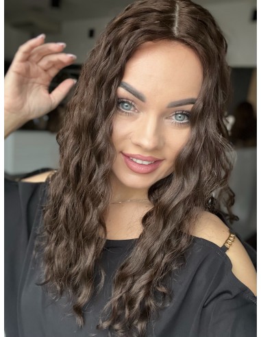 MAYA 45-50 TOPPER Z WŁOSÓW NATURALNYCH  FALOWANYCH