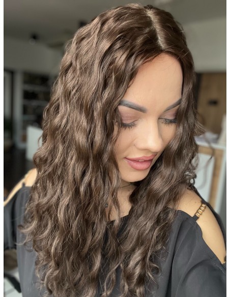 MAYA 45-50 TOPPER Z WŁOSÓW NATURALNYCH  FALOWANYCH